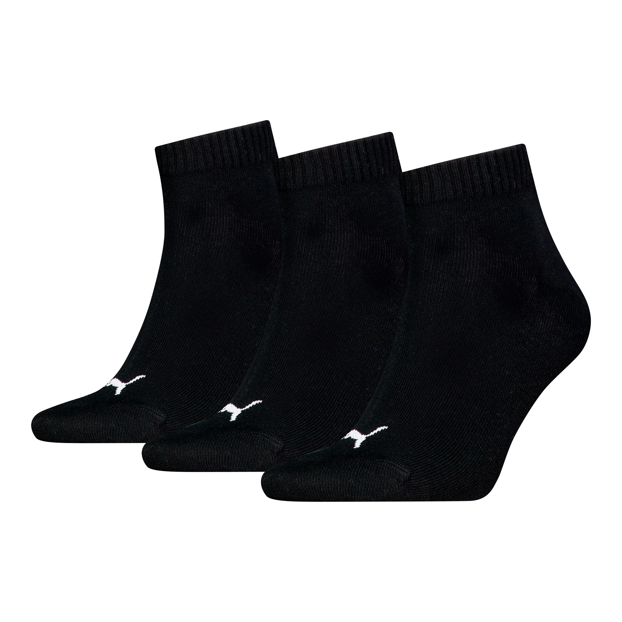 Puma Unisex Quarter Plain 3P Strumpor