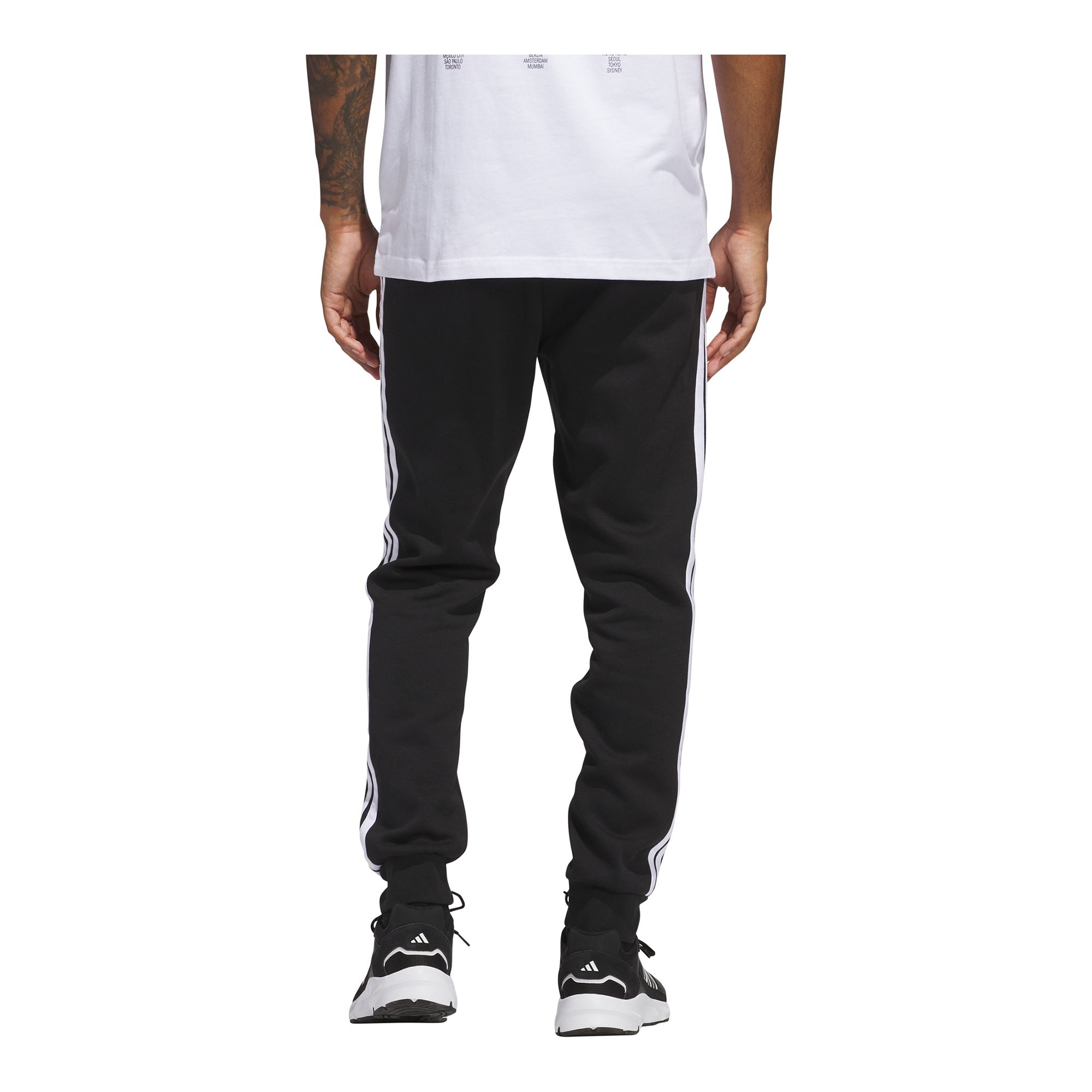 Adidas Essentials 3-Stripes Fleece Joggers Collegebyxor - 3