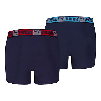 Puma Boys Logo Block Elastic Boxers 2-Pack