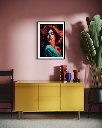 Woman In Red - Poster