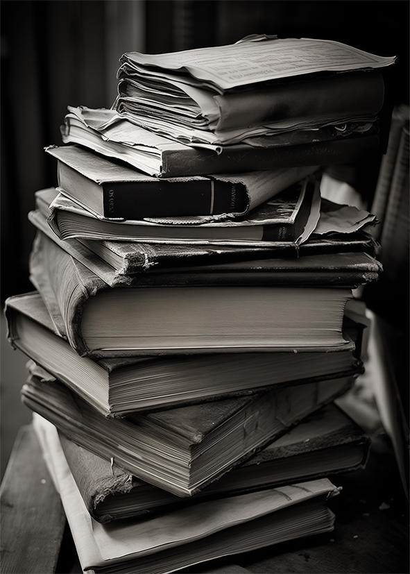 Old Books - Poster - 2
