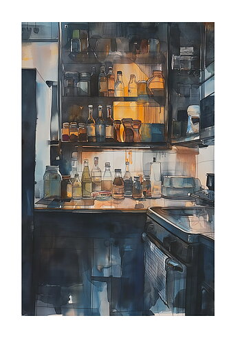 Kitchen In The Dark - Poster