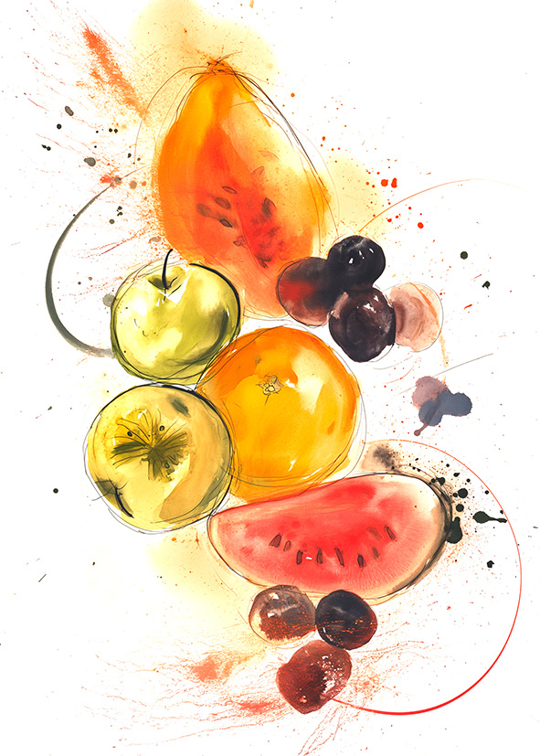 Fruktsallad - Poster - 2