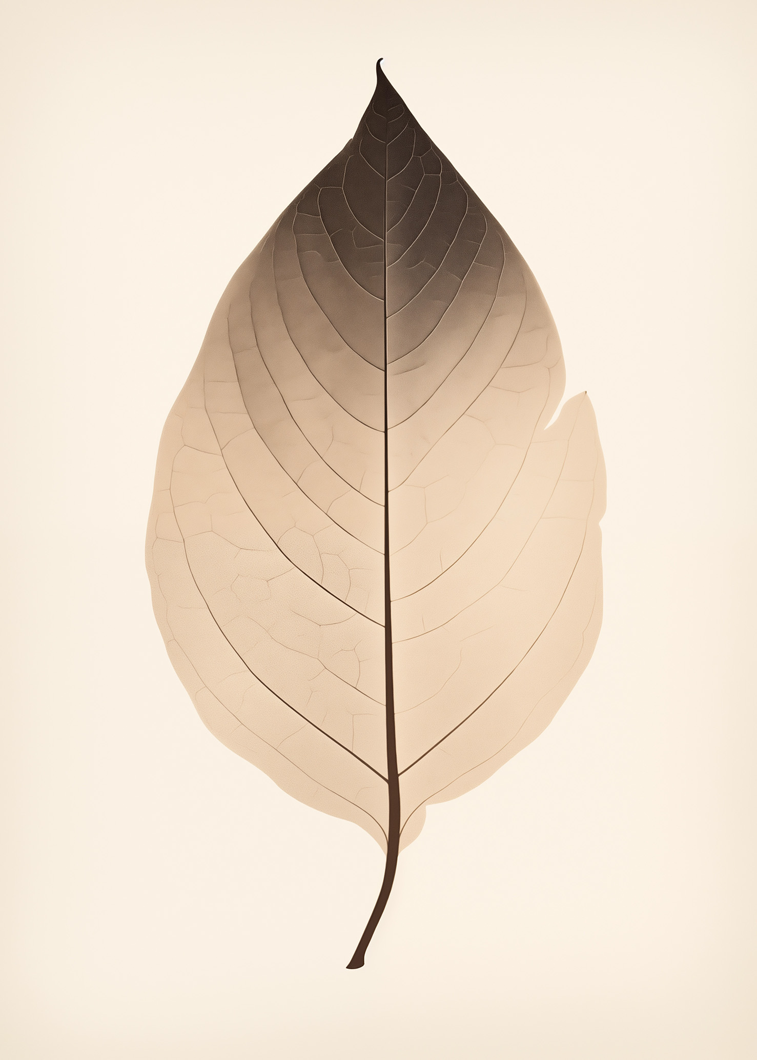 Sepia Leaf - Poster - 2