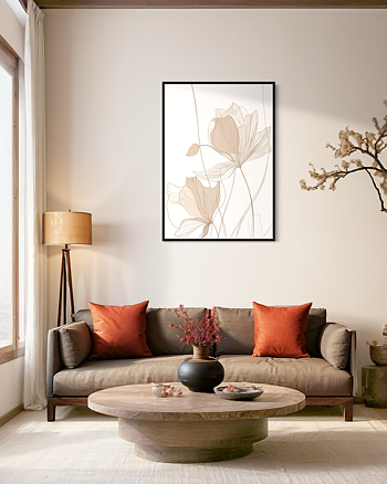 Soft Flowers - Poster