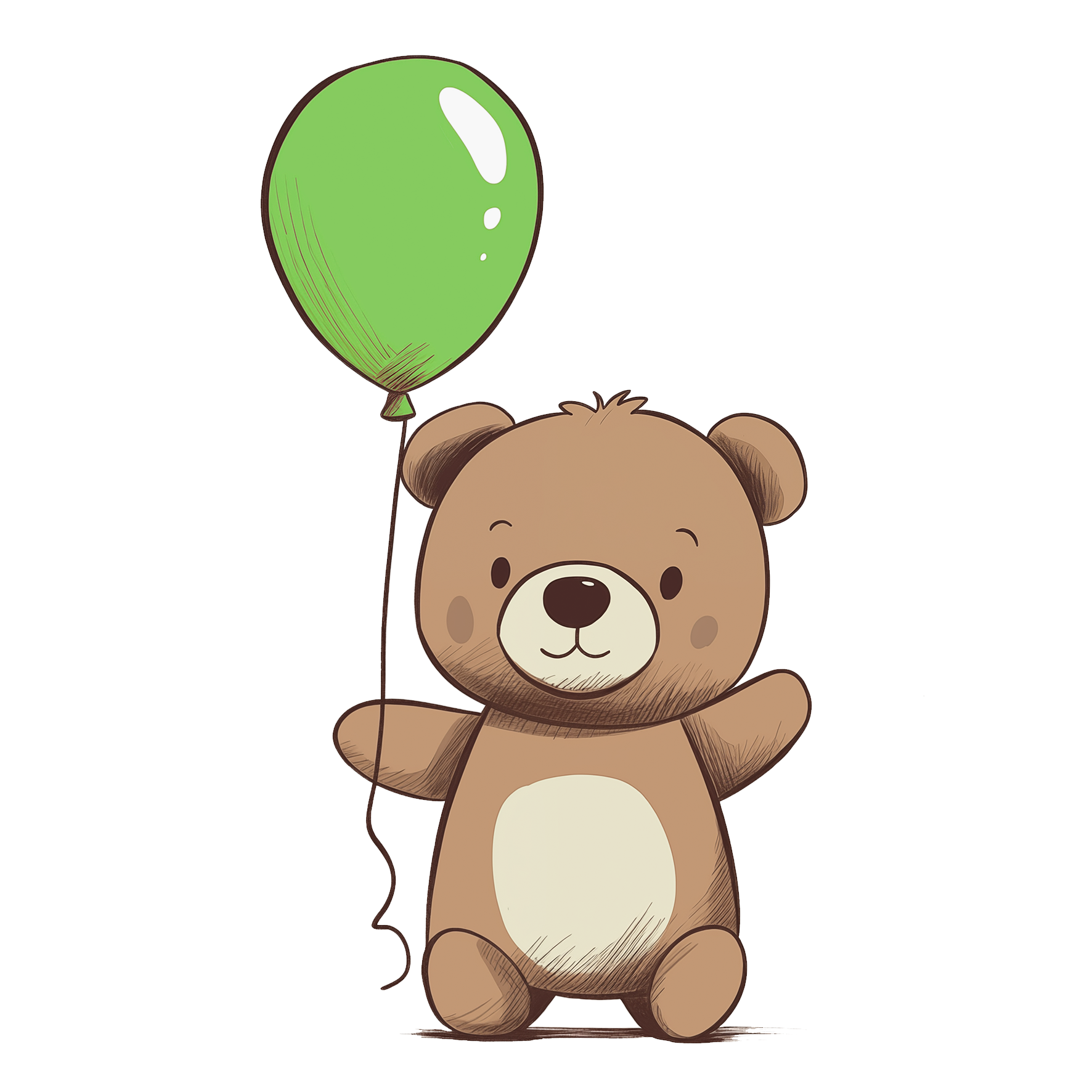 Green Teddy - Mini Poster