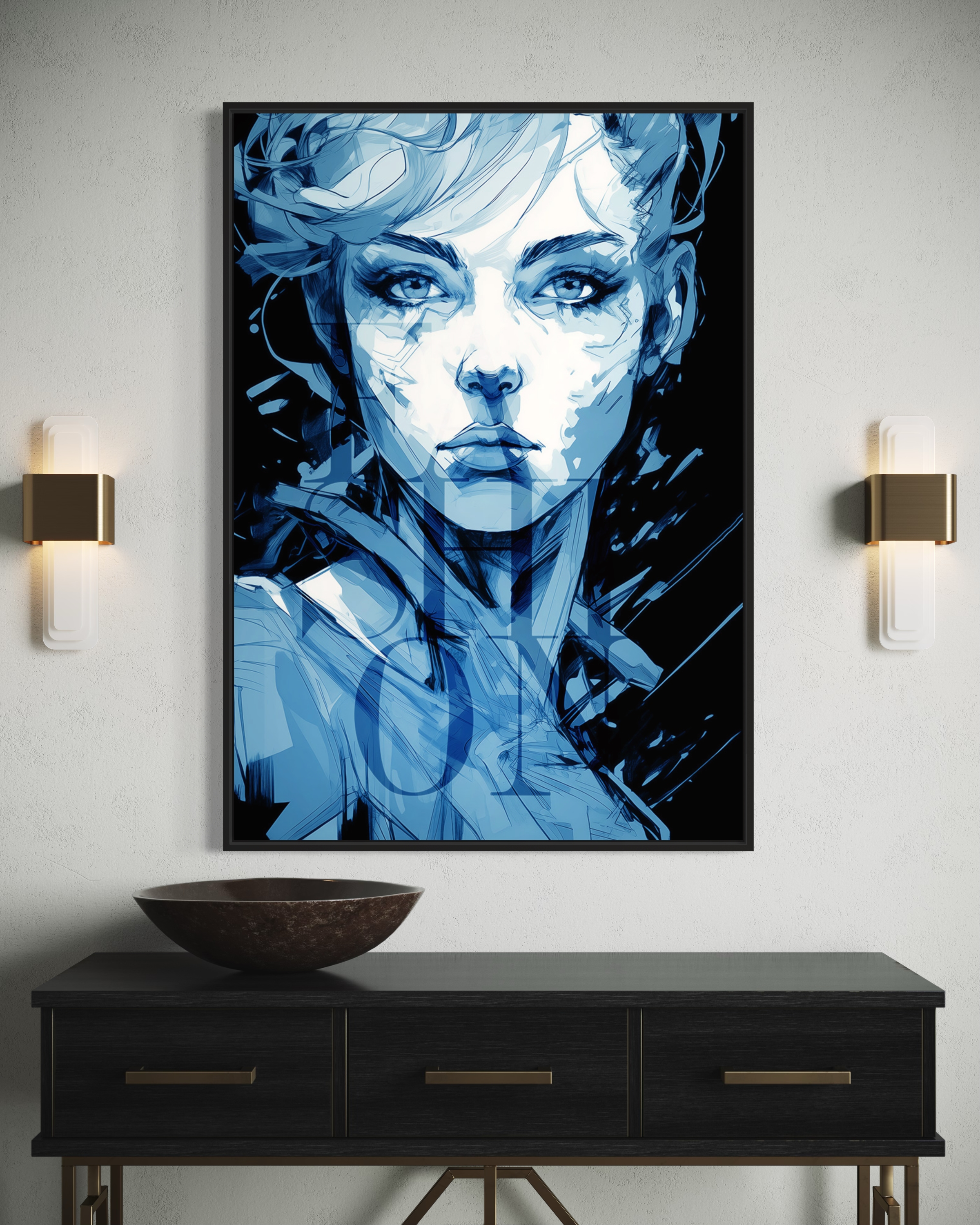 Blue Fashion - Poster