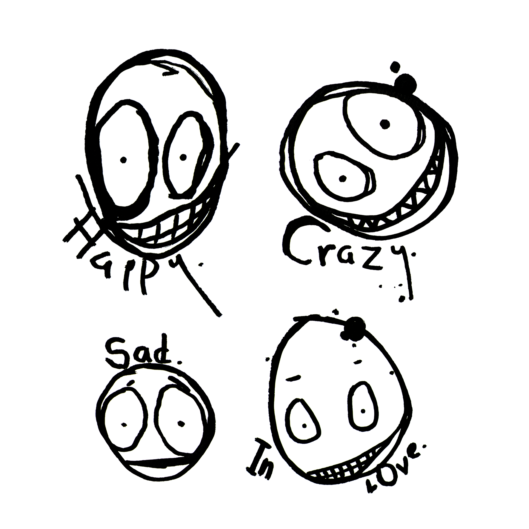 Mini faces - Mini Poster