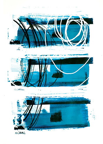 Originalmålning - Think Blue - Jacob Pedersen
