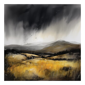 Landscape Yellow Field - Poster