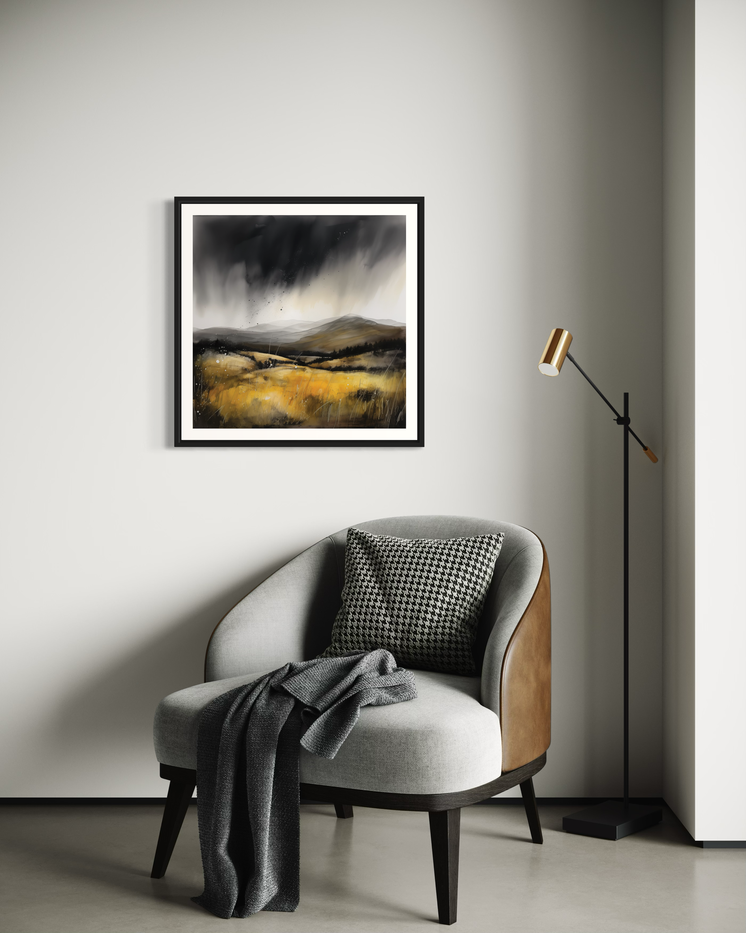Landscape Yellow Field - Poster