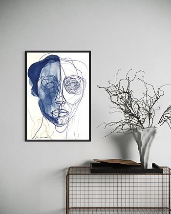 Blue faces