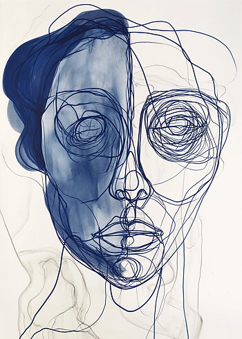 Blue faces