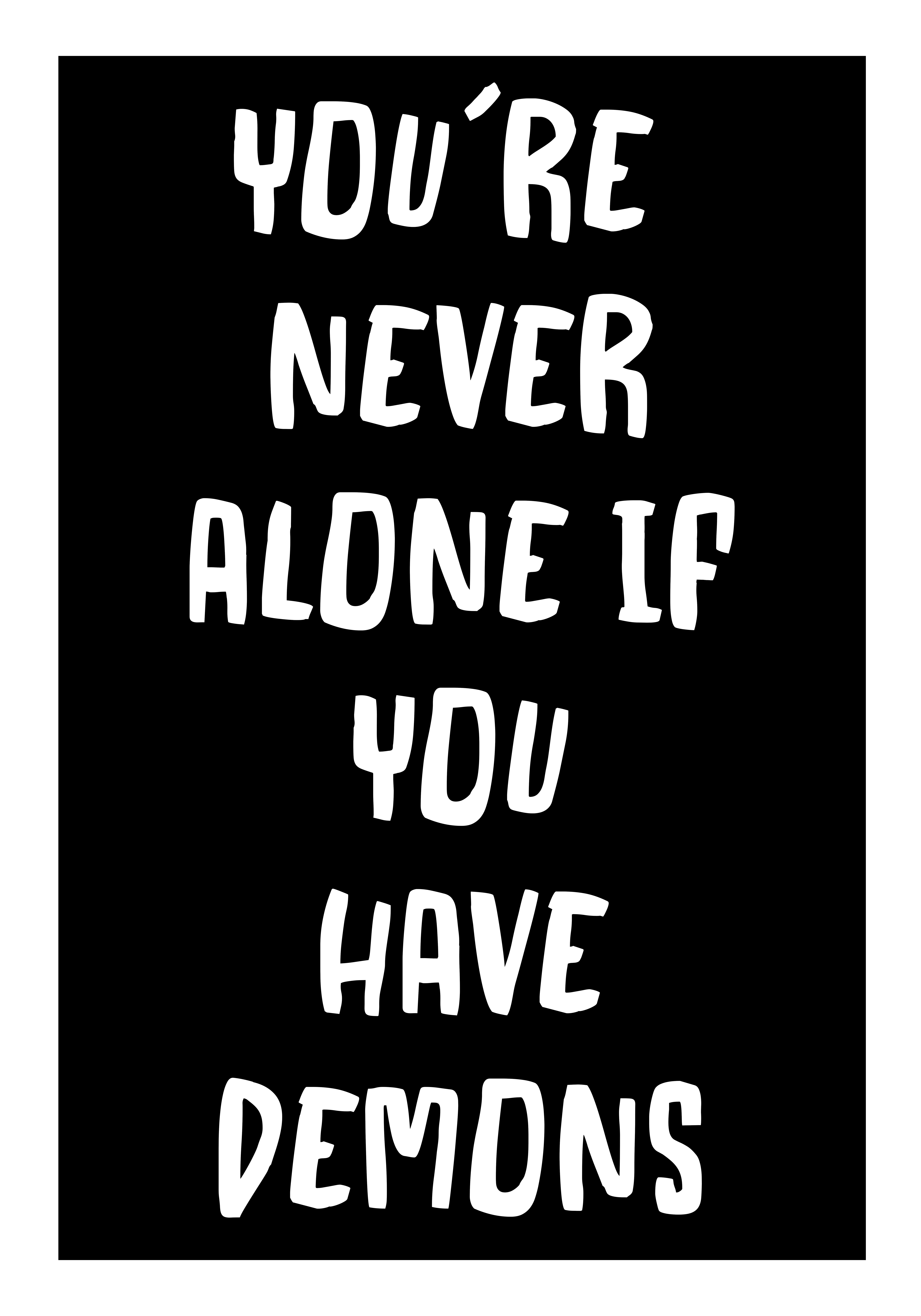 You´Re Never Alone - Poster - 2
