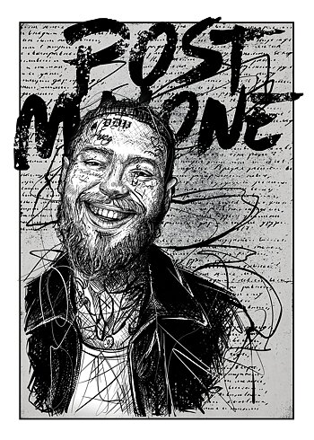 Post Malone Grey - Poster