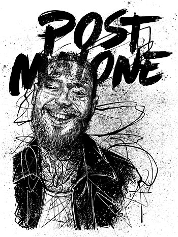 Post Malone White - Poster