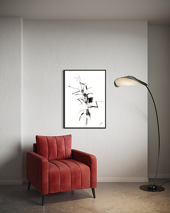 Line Leaf - Poster