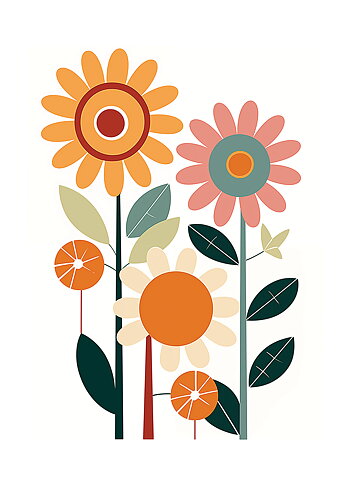 Simply Flowers - Poster