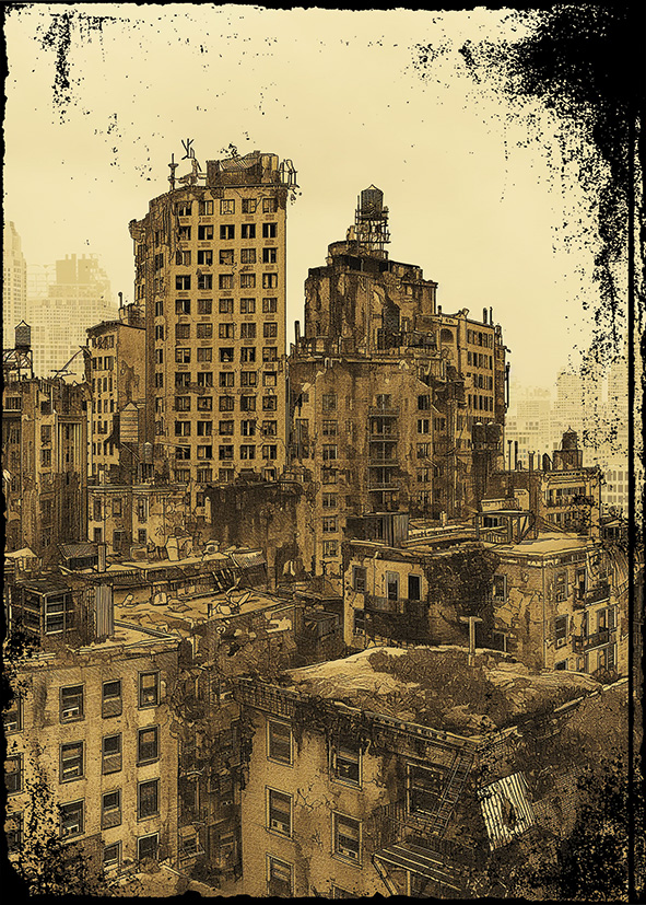 Fallen City No1 - Poster - 2