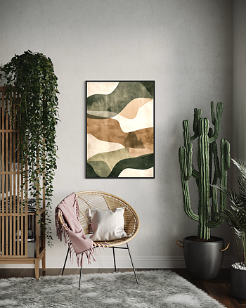 Dark Green Abstract room