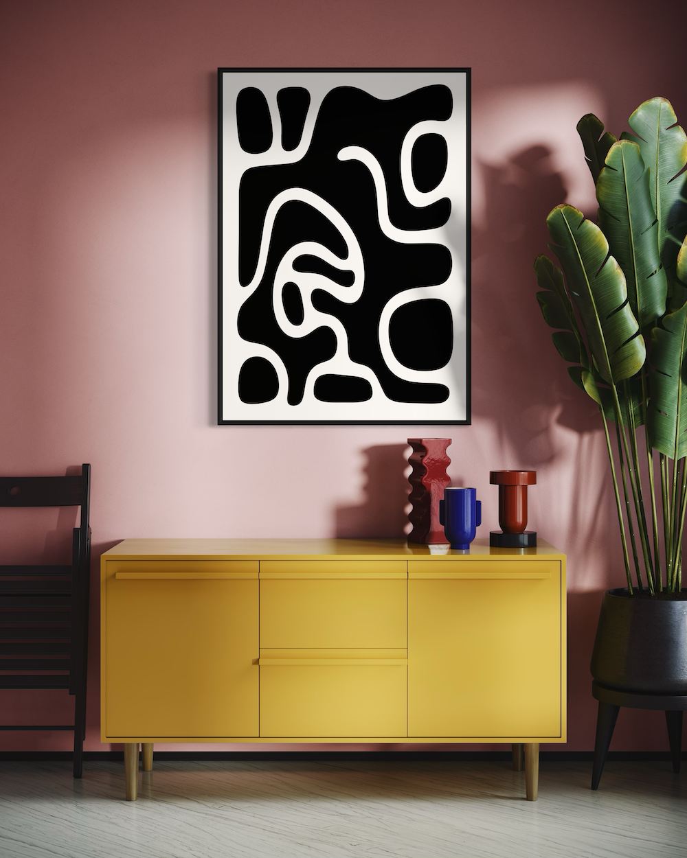 Soft Shapes No3 - Poster