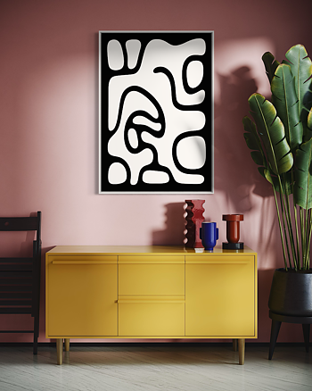 Soft Shapes No3 - Poster