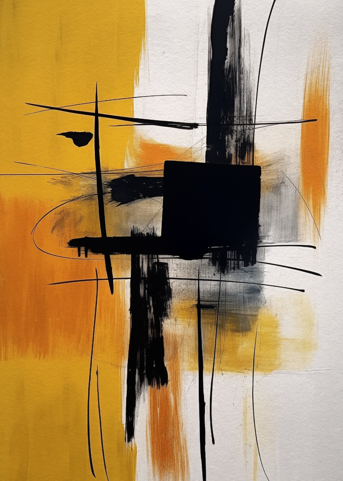 Dark & Yellow No4 - Poster - 2