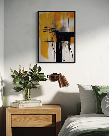 Dark & Yellow No1 - Poster