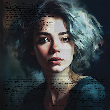 Blue Mood Poster - Poster