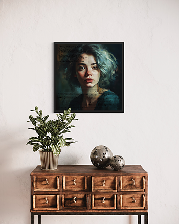 Blue Mood Poster - Poster