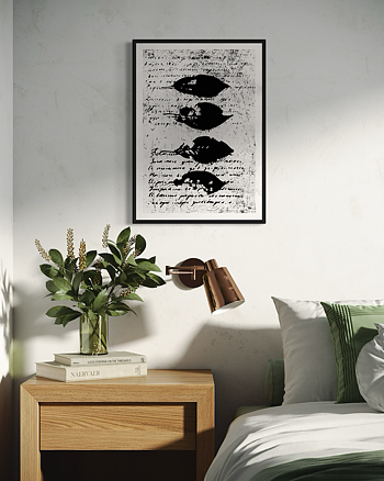 Letters And Leafs - Poster