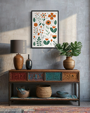 Green And Orange - Poster