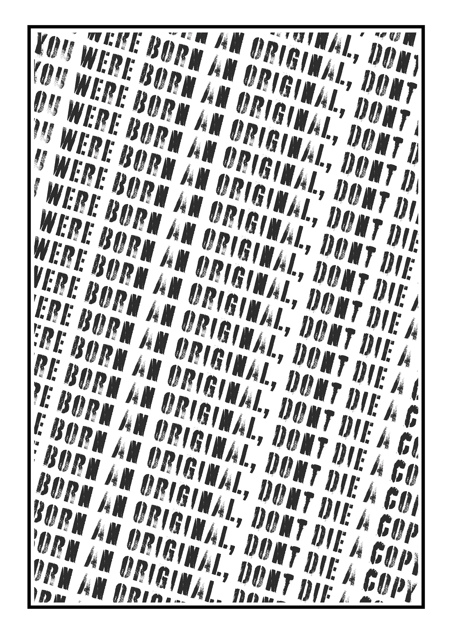 Don´T Die A Copy - Poster - 2