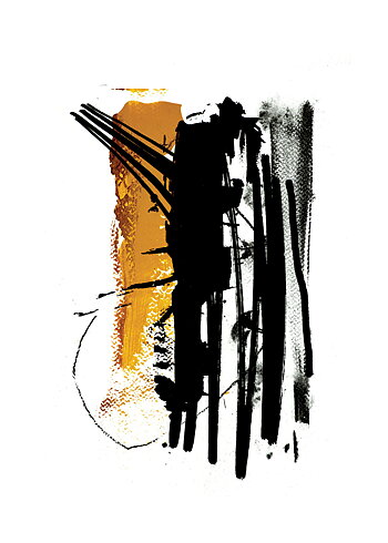 Yellow Brush No2 - Poster