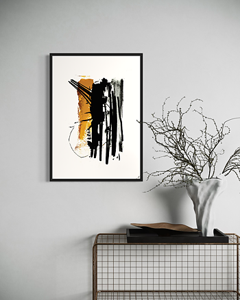 Yellow Brush No2 - Poster
