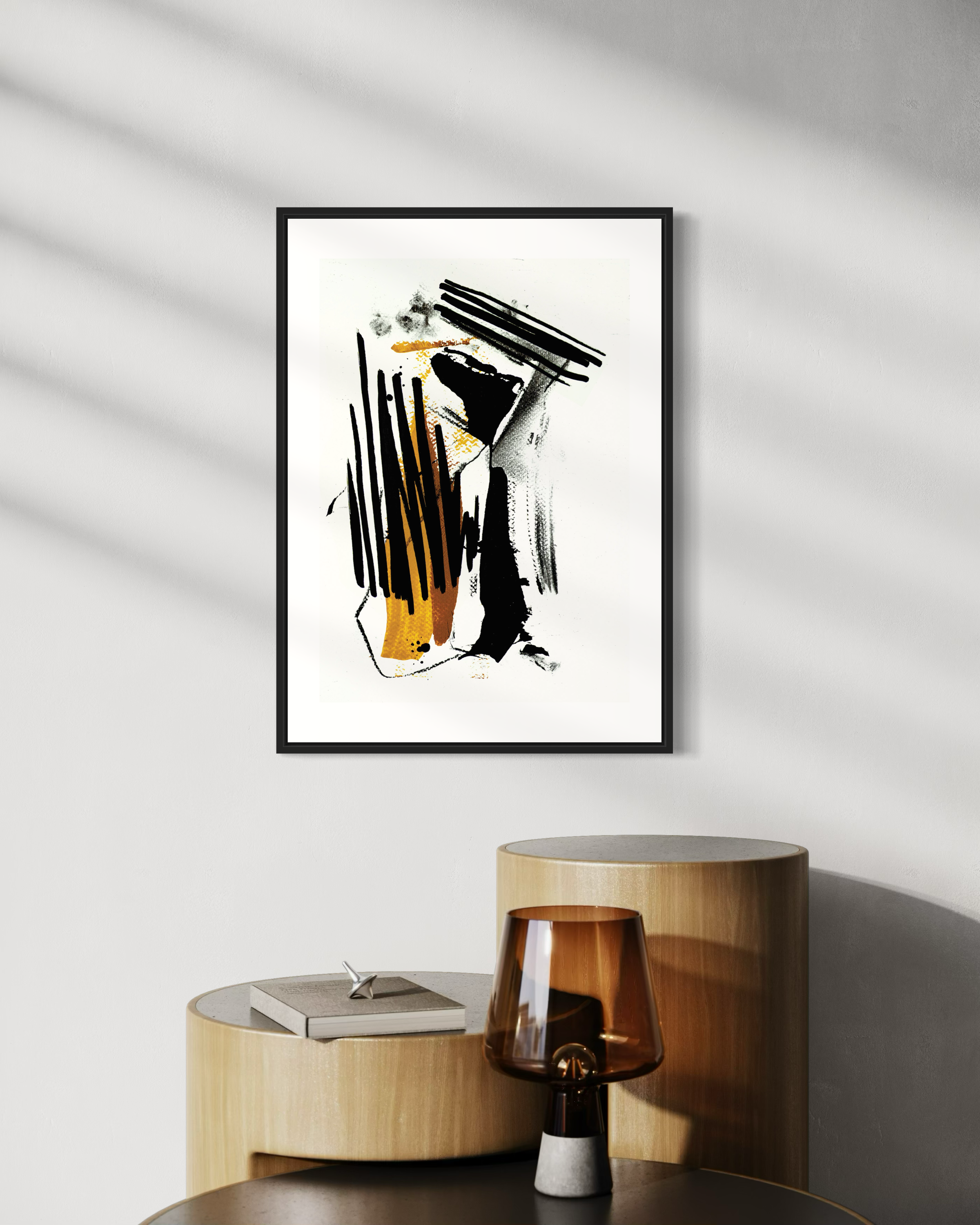 Yellow Brush No3 - Poster