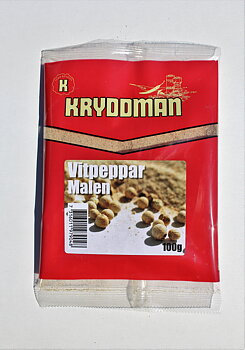 Vitpeppar malen
