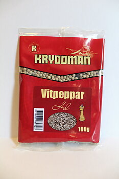 Vitpeppar hel