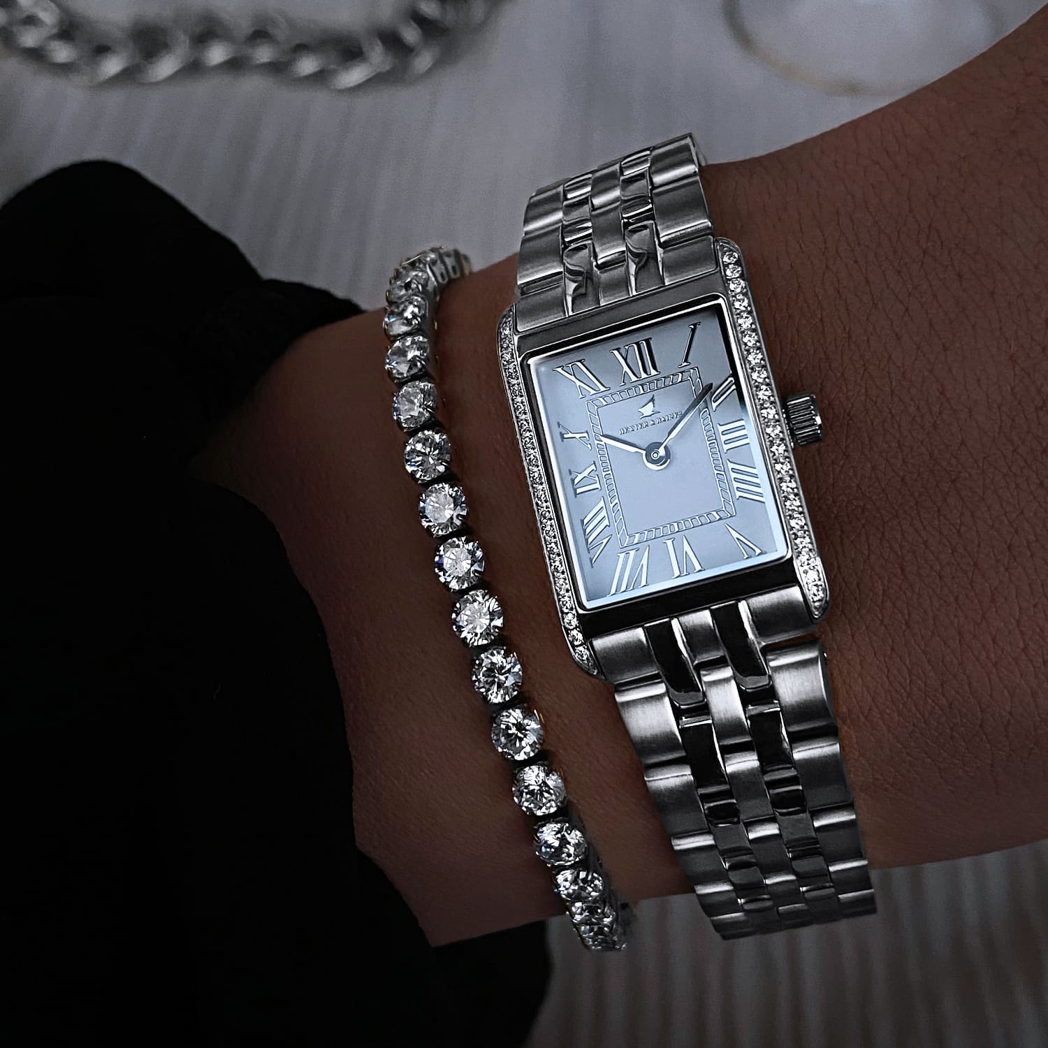 Gala Pavé Silver & White - 3