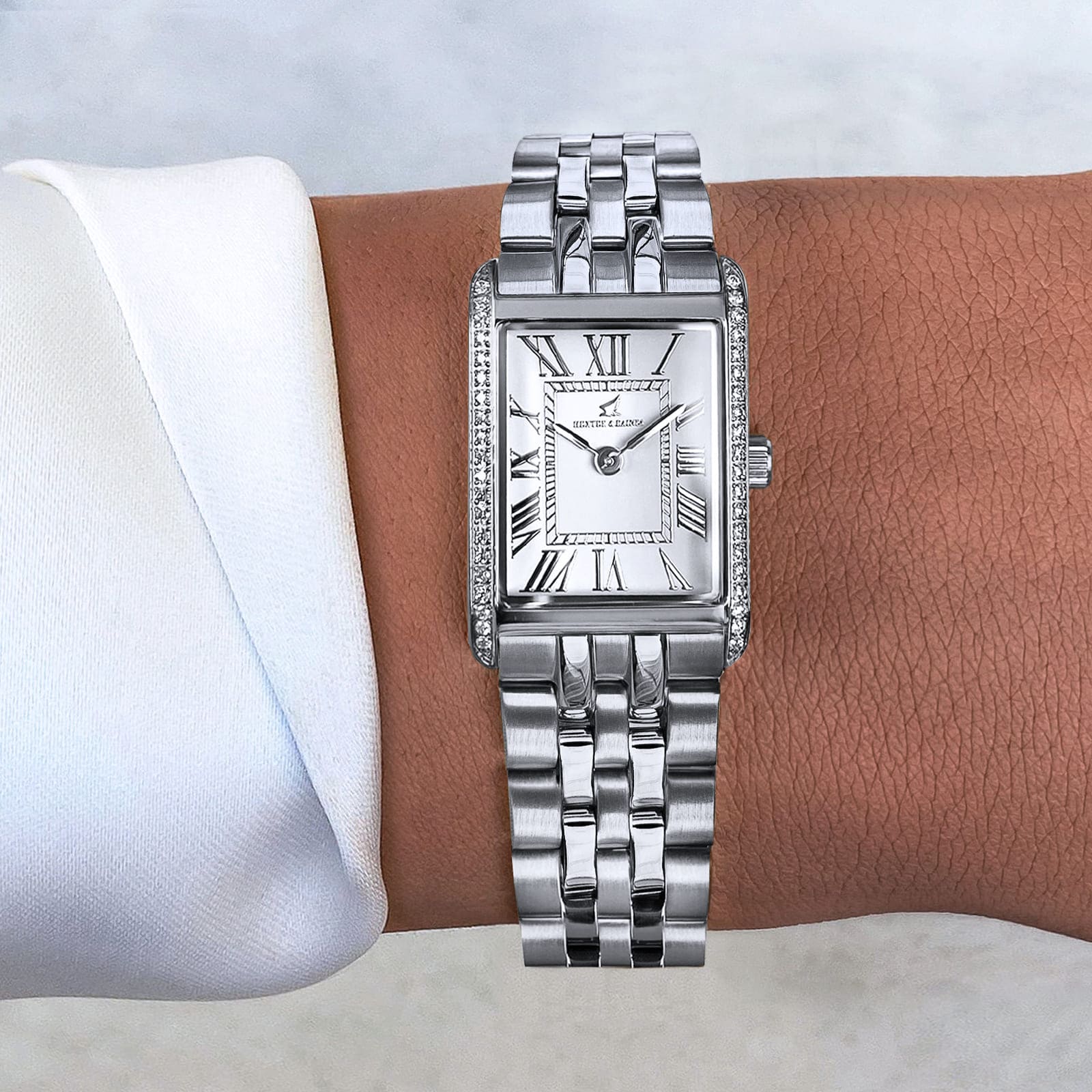 Gala Pavé Silver & White