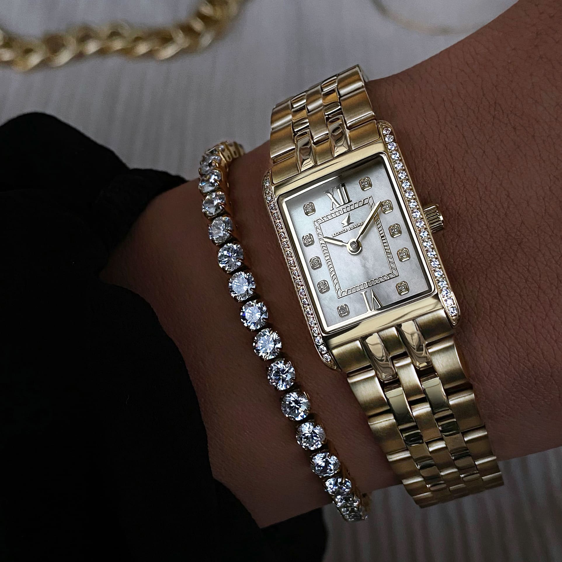 Gala Pavé, Gold & Pearl - 9