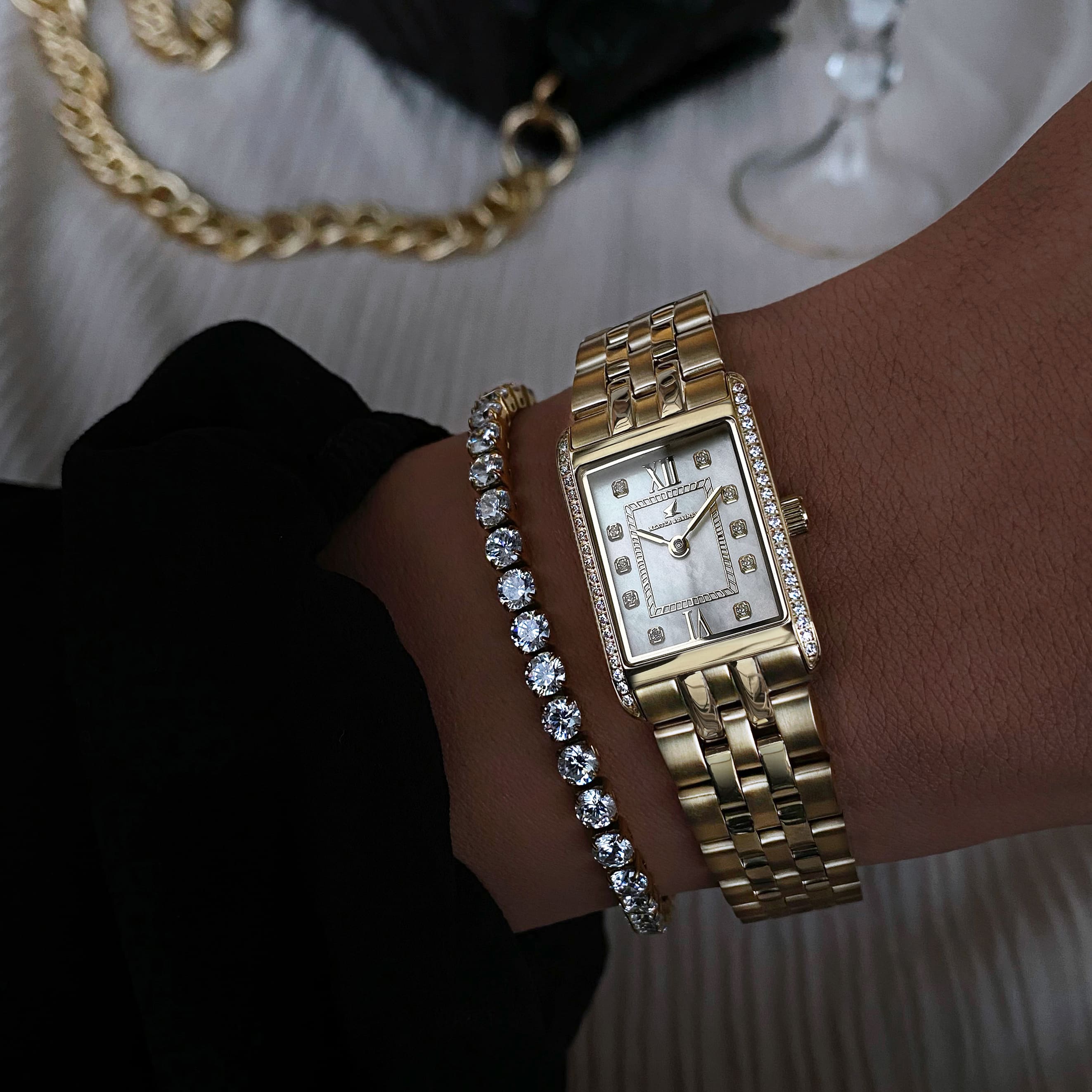 Gala Pavé, Gold & Pearl - 3