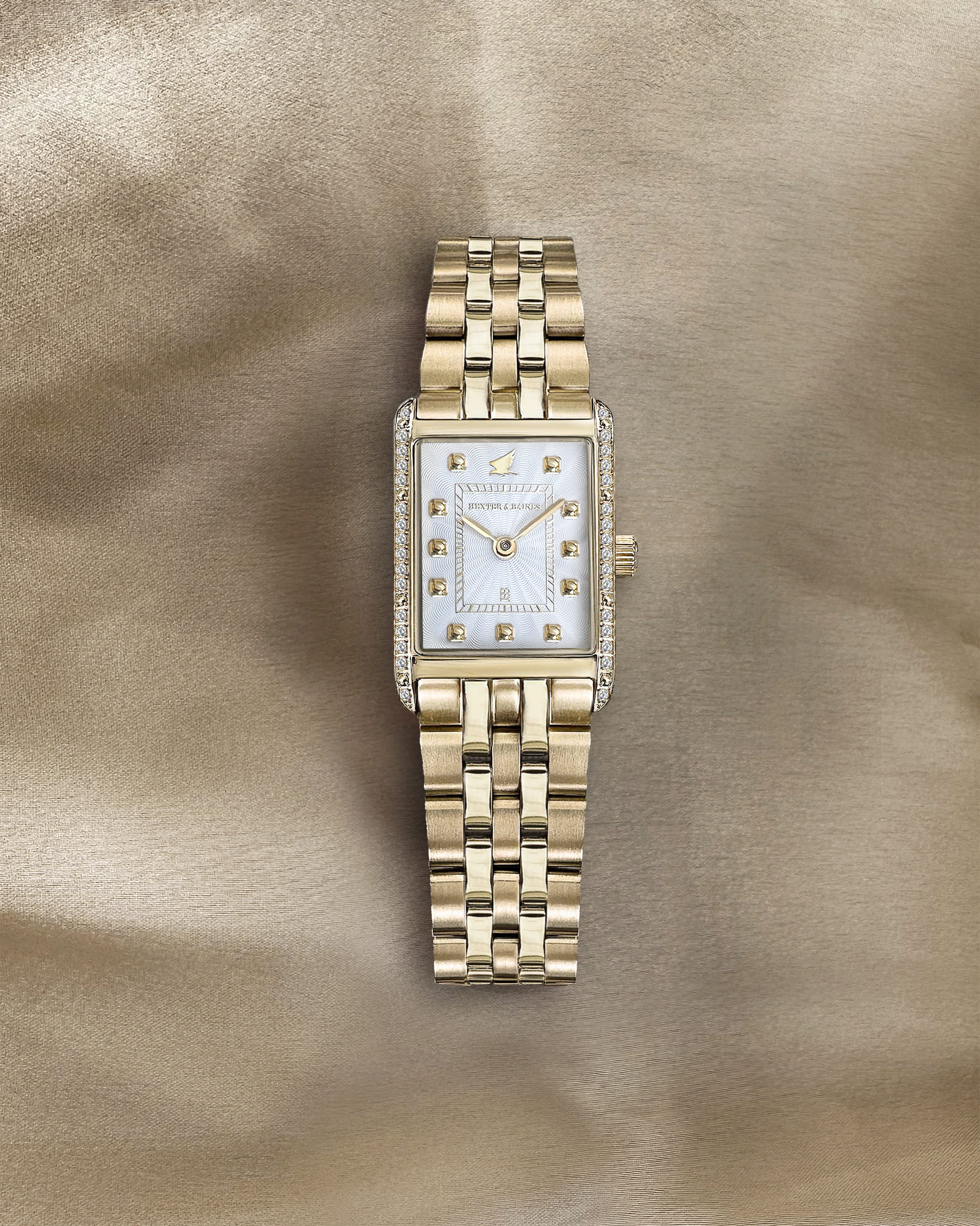 H&B Gala Pavé, Gold & White Hexter & Baines