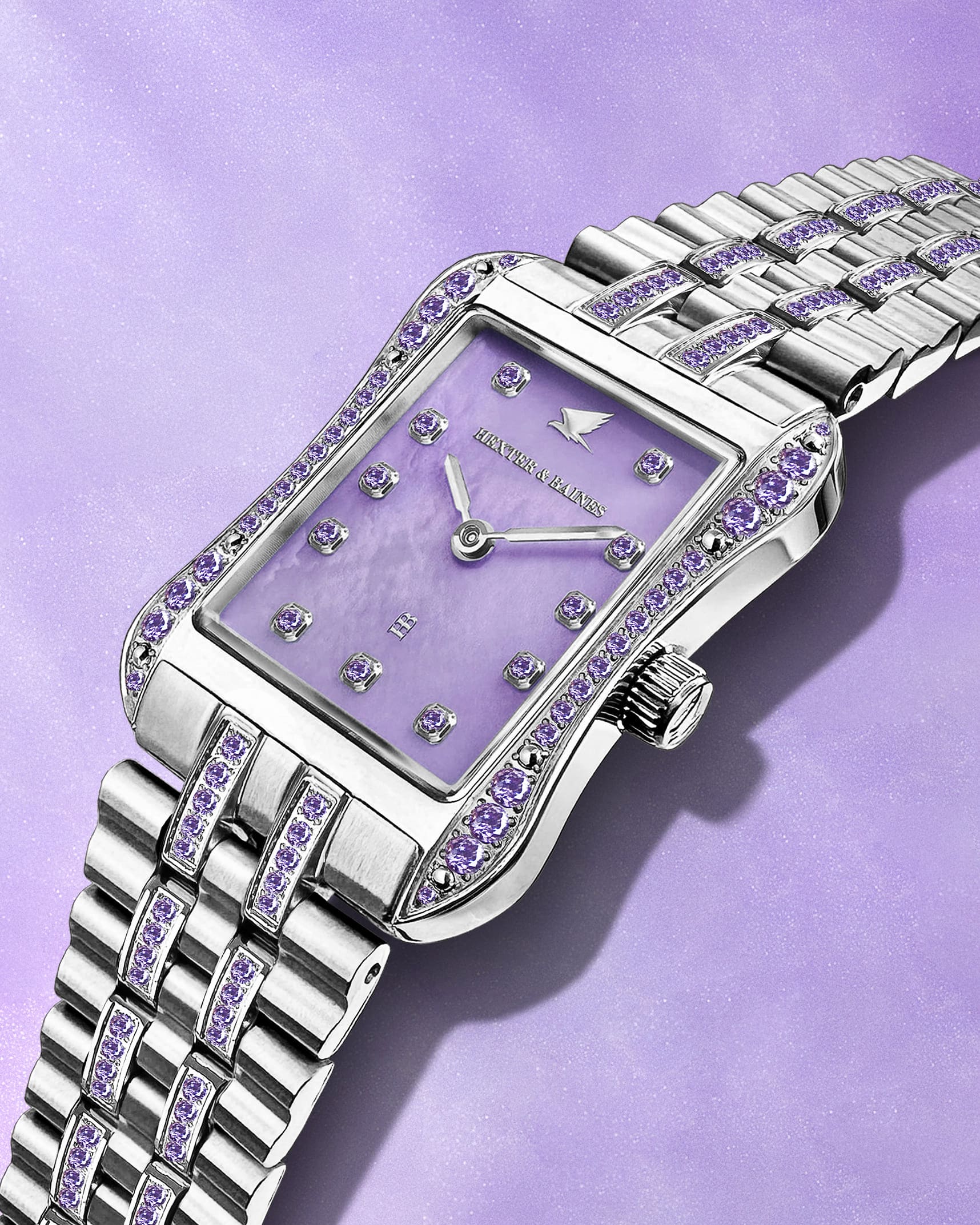 H&B Cronvas Duo, Lavender & Silver - Hexter & Baines