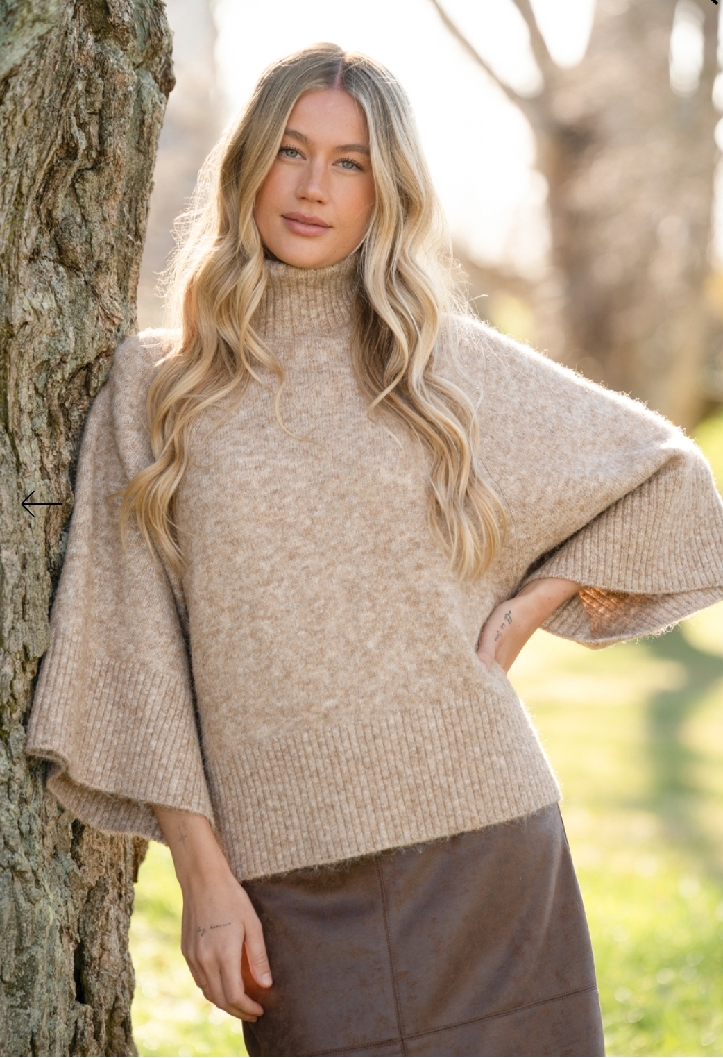 Capri Collection- Willow tröja tryffel sand