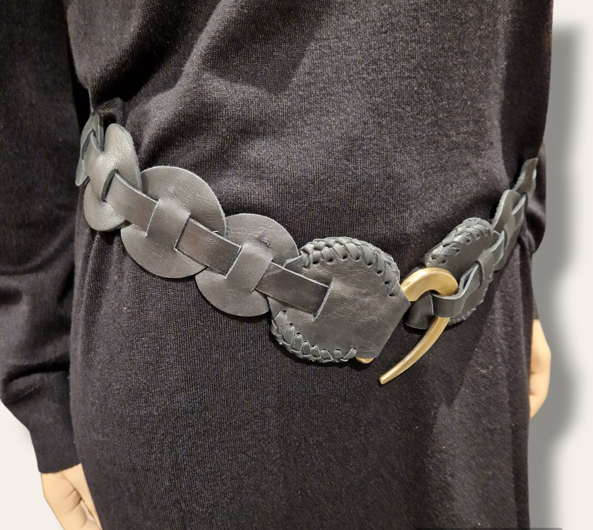 Läderbälte Svart - 2