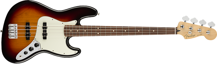 Fender® Player Jazz Bass® PF 3-Color Sunburst