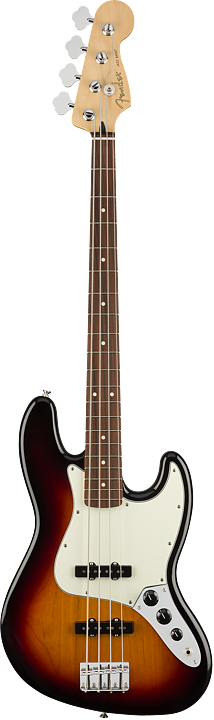 Fender® Player Jazz Bass® PF 3-Color Sunburst