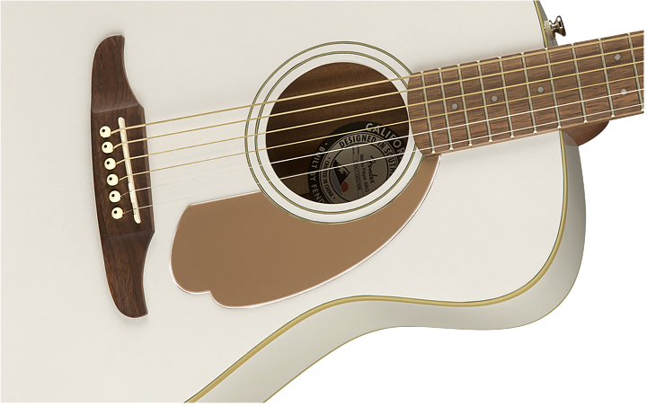 Fender Malibu Player Arctic Gold med mikrofon