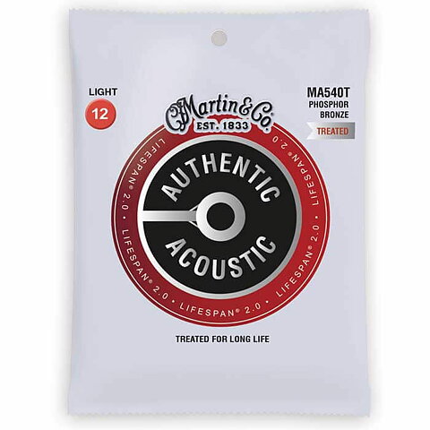 Martin MA540T Authentic Acoustic Lifespan 2.0 Light (012-054) 92/8 Phosphor Bronze